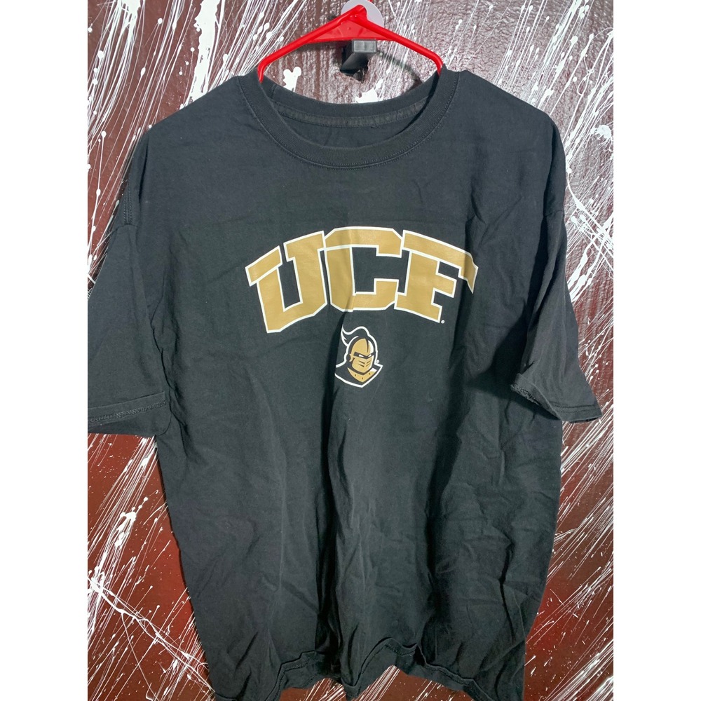 Hanes UCF Knights T-Shirt Mens 2XL Black Short Sleeve University Central Florida